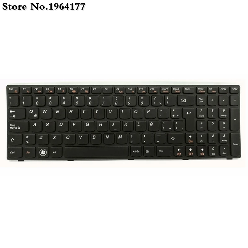 Spanish SP keyboard for Lenovo G580 Z580 G580A V580A Z580A G580AH G580AM G580G G585 G585A G585AR G7