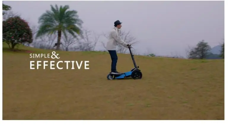 Clearance 2018 800W Three wheels Off Road Electric Scooter Folding All terrain Skateboard Foldable E-Scooter with seat Removebale battery 11