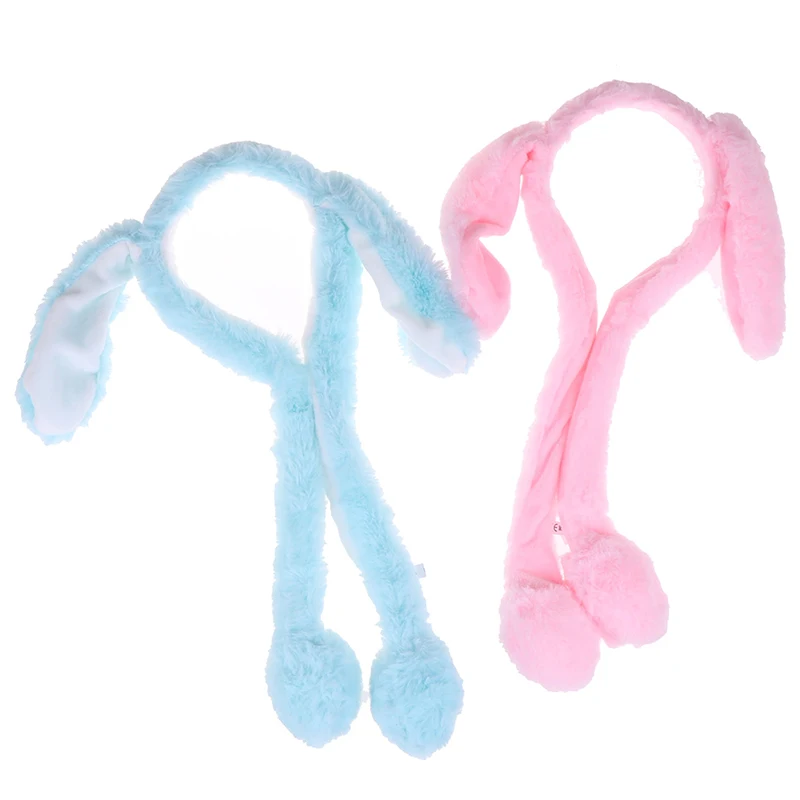 Cute Rabbit Ear Hat Headband Can Move Cute Cap Plush Gift Moving Hat Dance Toy