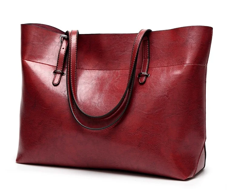 Сумка из натуральной кожи, сумки в винтажном стиле, женская кожаная сумка, высокое качество, повседневные женские сумки, Вместительная женская сумка на плечо C832