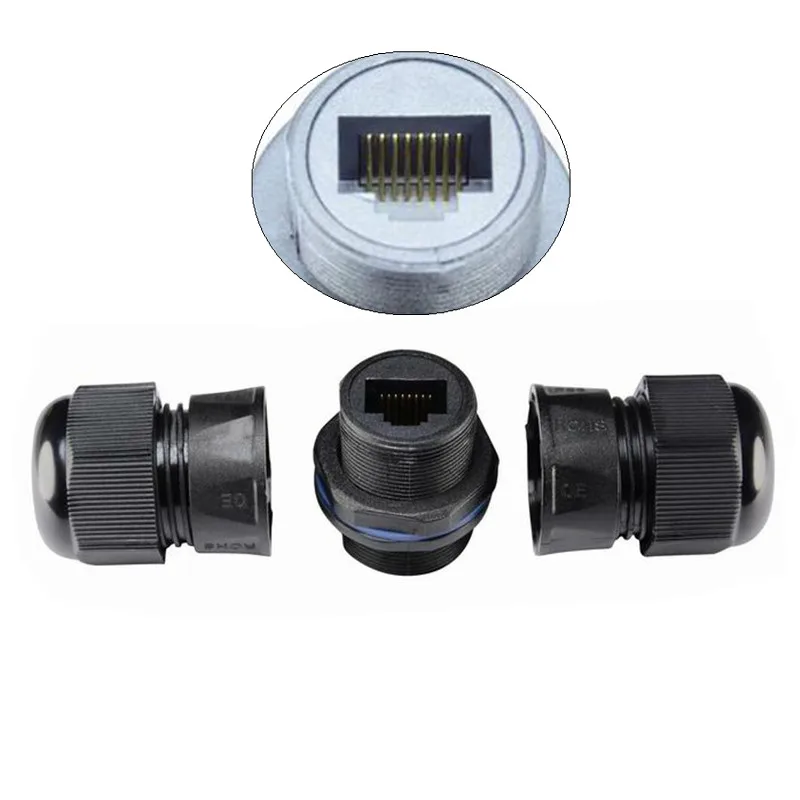 M20 double head CAT5E CAT6 Outdoor AP RJ45 Female to Female LAN