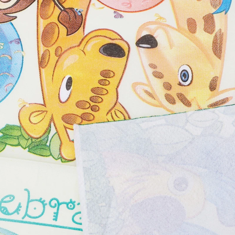 Король Лев Джунгли животных Дизайн Милая салфетка с узором ткани для дня рождения