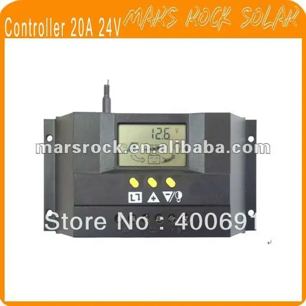Lastest 20A 12 V/24 V Интеллектуальный солнечный заряд и регулятор разряда с функцией широтно-импульсной модуляции и ЖК-дисплеем