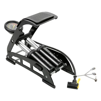 

Aluminum Alloy Bicycle MTB Motorcycle Car Basketball Bike Foot Air Pump High-Pressure Steel No-Slip Bike Inflatable Air Pump
