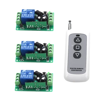

Remote Control Switch DC 9V 24V 10A Relay Receiver & Transmitter LED Lamp Wireless RF Switch 315/433Mhz Learning Code