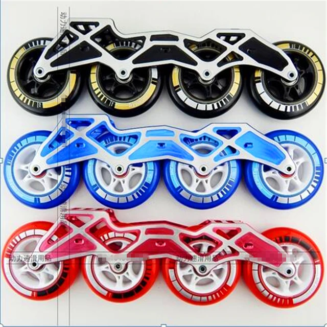90mm 4X90mm inline Speed Skate Frames Base with Wheels Frame Bearing