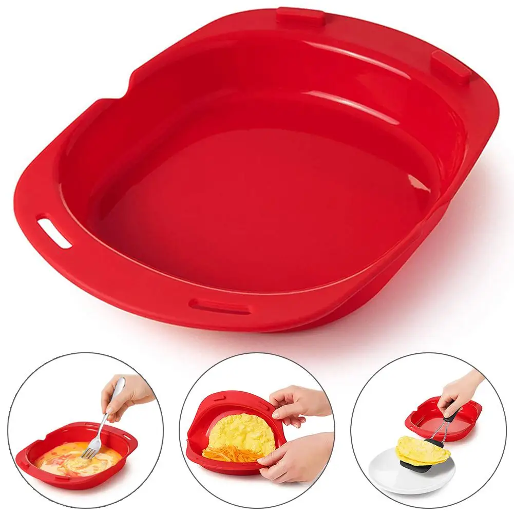 

cake Molds Microwave Oven Silicone Omelette Mold Tool Eggs Roll Baking Tray Egg Roll Maker Steamer Accessories Kitchen Gadgets