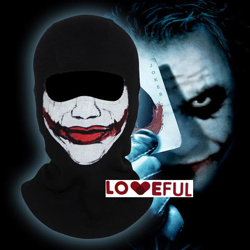 New The Batman Joker Balaclava Mask Cosplay Face Hood Halloween CS