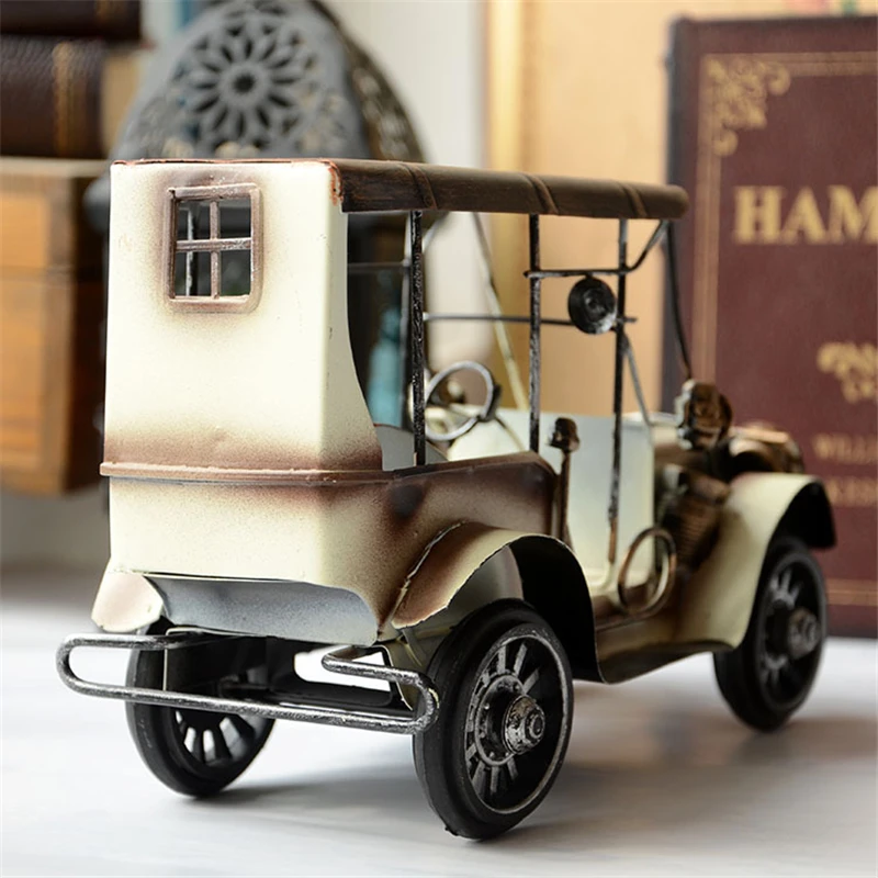 Sheens Antique Vintage Car Model, Miniature Metal Old Vintage Car  Collectible Vehicle Toys for Home Office Desktop Decor Birthday Gift