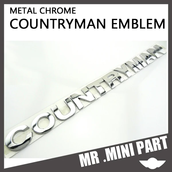 Mini New 3d Chrome Metal Rear Trunk Boot Hatch Letter Emblem