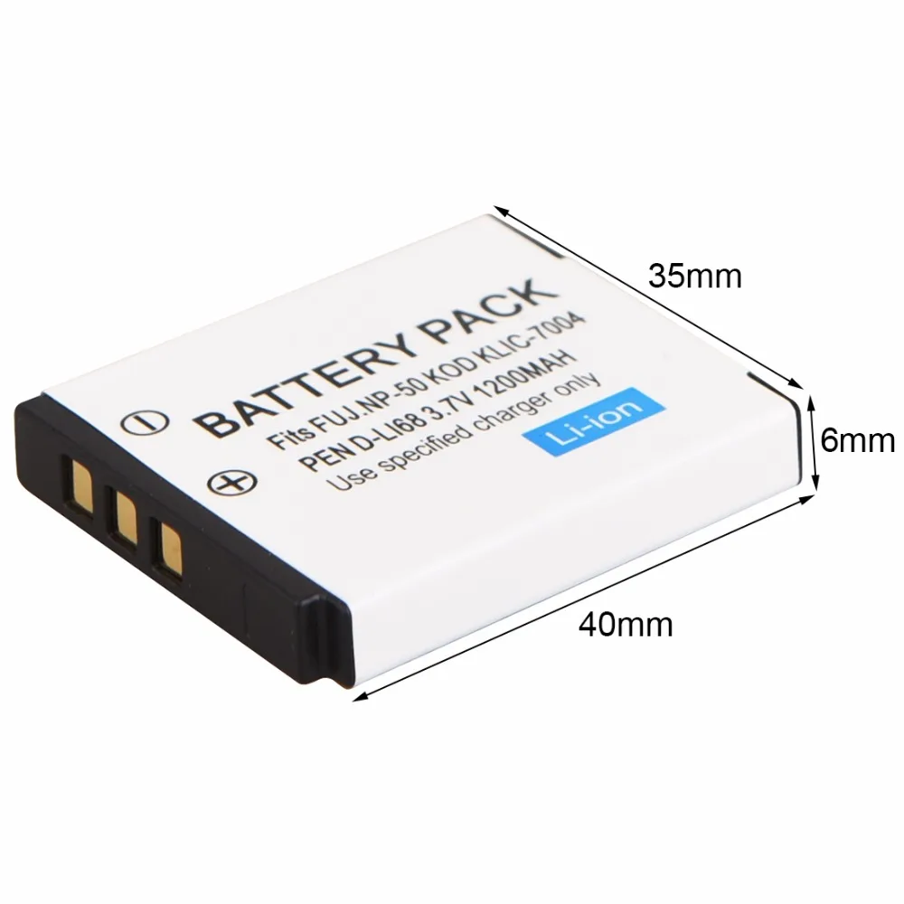 NP 50/KLIC 7004/D LI68 Battery For FUJIFILM FinePix F100fd F200EXR