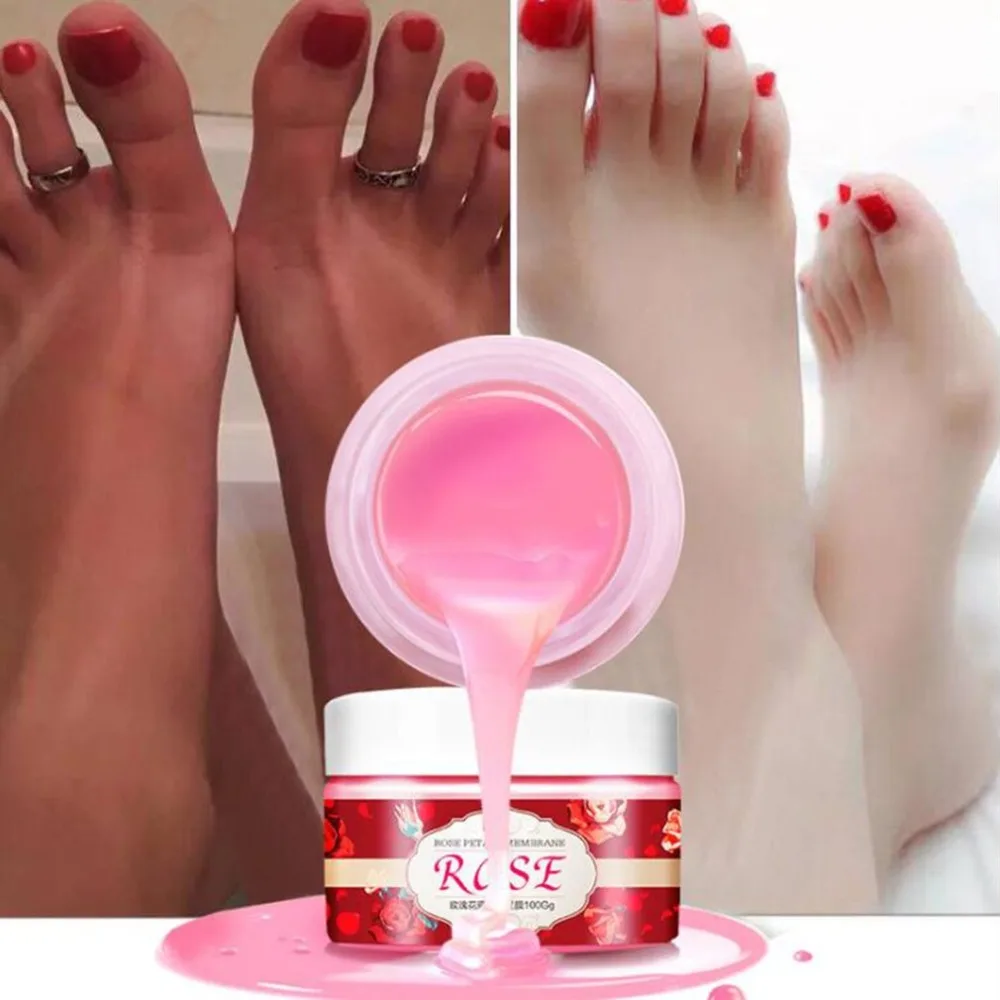 Rose Essential Oil Wax Moisturizing Foot Mask Feet Spa Dead Skin