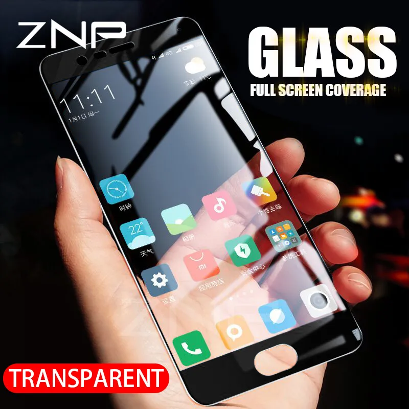 

ZNP Tempered Glass For Xiaomi Mi6 Mi5 Mi5X Mi5C Mi5S Full Cover Screen Protective Film For Xiaomi Mi5 Mi5S Plus Protector Glass