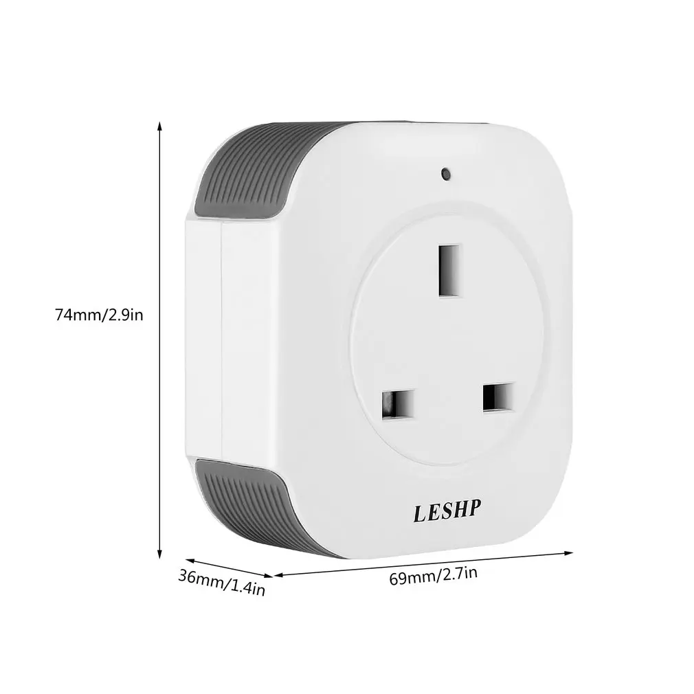 LESHP 2 шт./компл. один Порты и разъёмы Беспроводной мини розетка Smart Plug с USB Выход(5 V/1A) электронный выключатель Wi-Fi розетка 100-240V