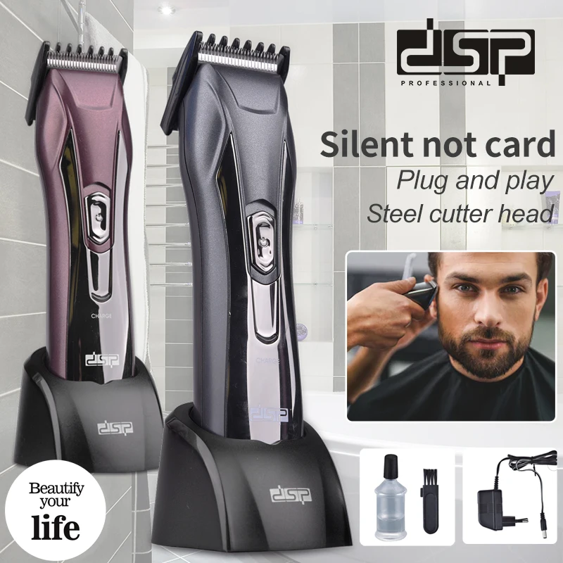 DSP Mens Beard Trimmer Hair Trimmer Hair Clipper Rechargeable Long standby 220-240v 50-60Hz Custom