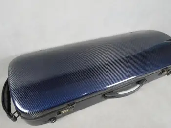 

Good Rare devise blue colour carbon fiber (CIPHER) lock violin case #7471