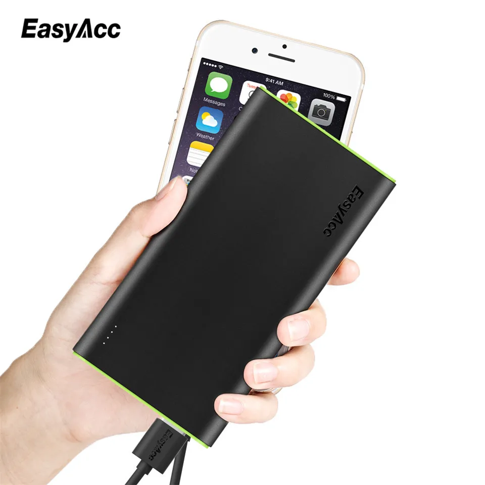 

EasyAcc 10000mAh External Battery Charger Smart Identification 3.1A Dual USB Port Fast Charger Powerbank for Xiaomi mi5 Redmi3