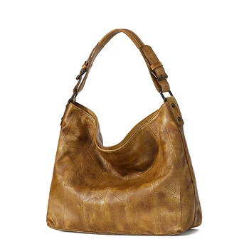 

New Cow Genuine Leather Women Bag Hobos Luxury Famous Designer Handbags High Quality Top Genuine Leather Tote Bag Shoulder Bag