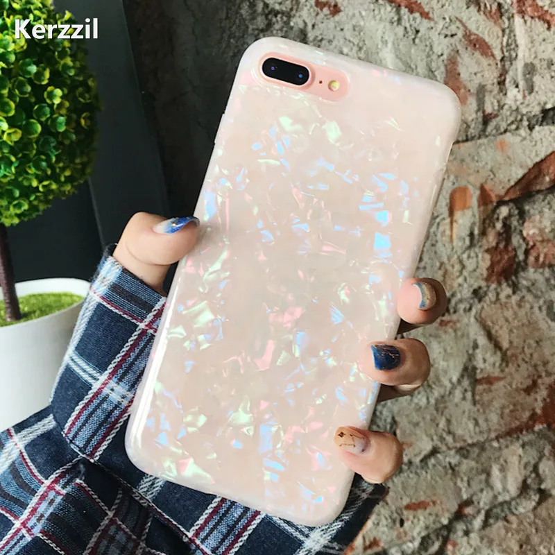 Блестящий чехол Kerzzil для телефона iPhone 7 8 6 6S Plus чехлы с блестящим рисунком мечты X XS