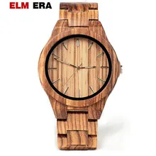 ELMERA wooden watch clok men relogio masculino wood watches men watch wood hand mens ELMERA wooden watch clok men relogio masculino wood watches men watch wood hand mens