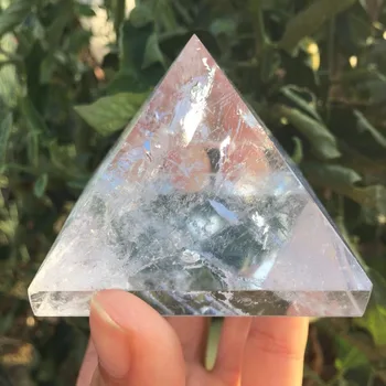 

6cm Natural clear quartz crystal pyramid gemstone pyramid polished quartz crystals pyramid healing for home decoration