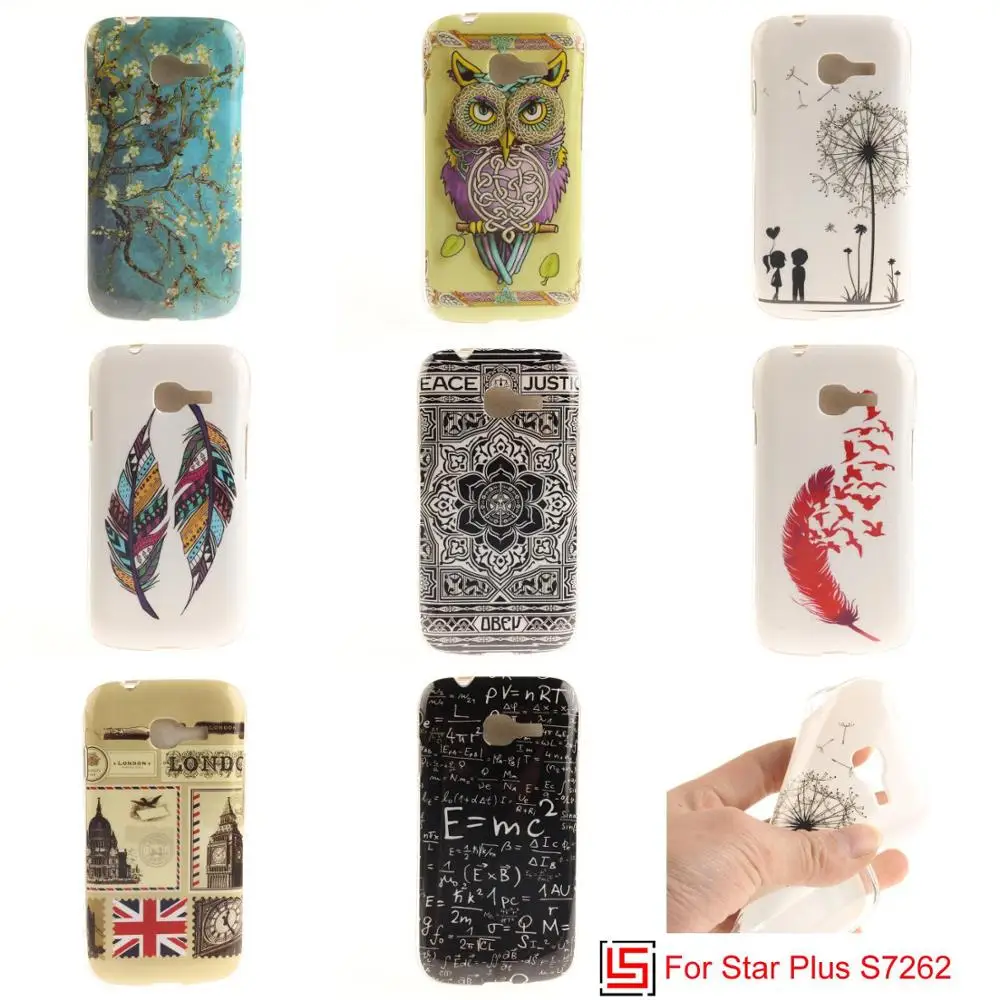 Ultra Thin TPU Silicone Soft Phone Case Cover Cove For Samsung Samsug Samsun Sumsang Galaxy Star Plus S7262 GT-S7262 Tiger |