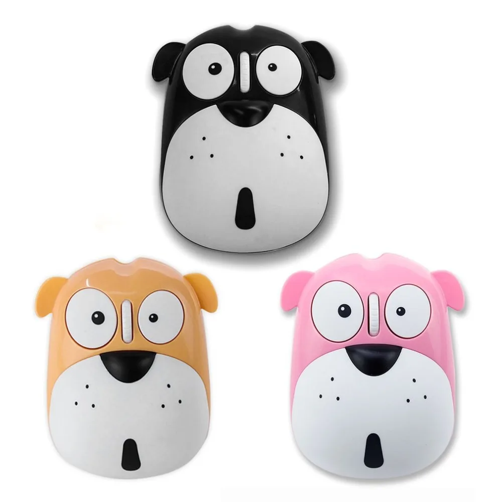 Cute Cartoon Wireless Mute Mouse 1200DPI Ergonomic Optical Mice