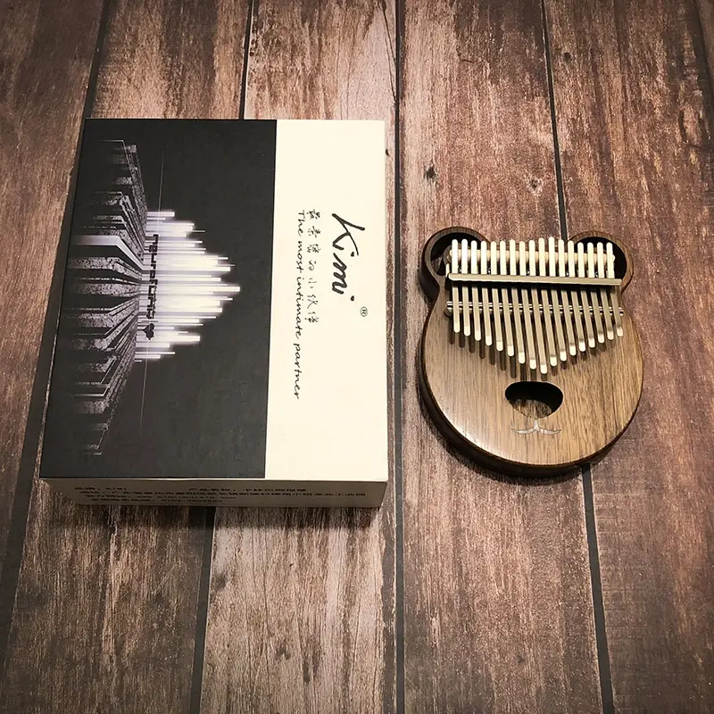 17 Key Kalimba Африканский «пианино для больших пальцев» пальчиковая перкуссионная клавиатура музыкальные инструменты дети Marimba дерево Kalimba