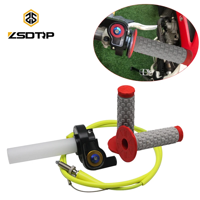 ZSDTRP 7/8 &quot22 мм Поворотный Дроссельный акселератор ручки ДЛЯ CRF KLX TTR 110cc 125cc 150cc 200cc