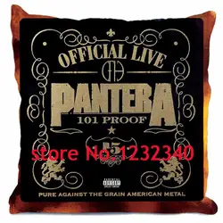 Официальный Live Pantera стиль пледы Наволочка на заказ см (одна сторона) Домашний автомобиль чехлы для подушек