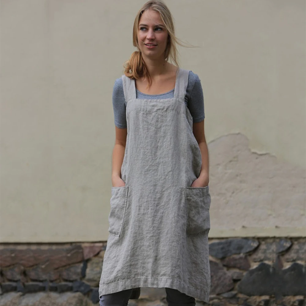 linen straight dress