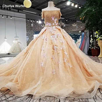 

Crystal evening dress off shoulder boat neck champagne formal gown for women lace up back floor length vestido-longo LS32104