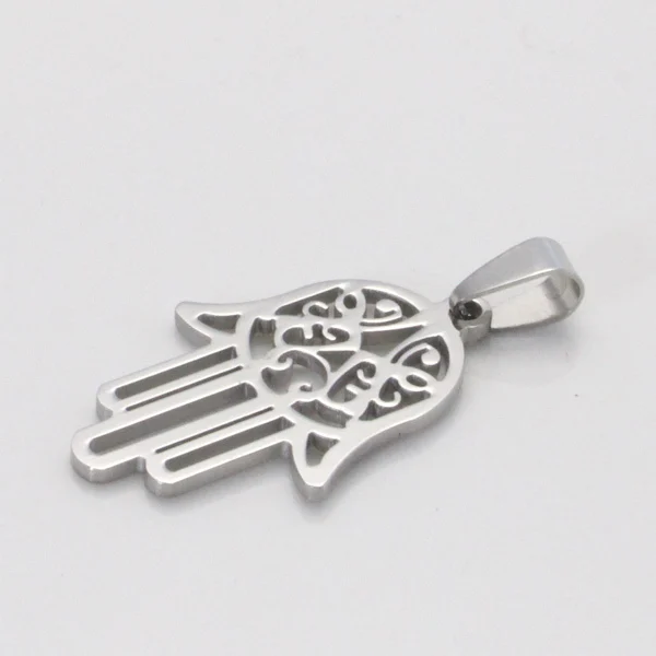 Мусульманский Аллах Хамса рука Фатимы из нержавеющей стали кулон и ожерелье для