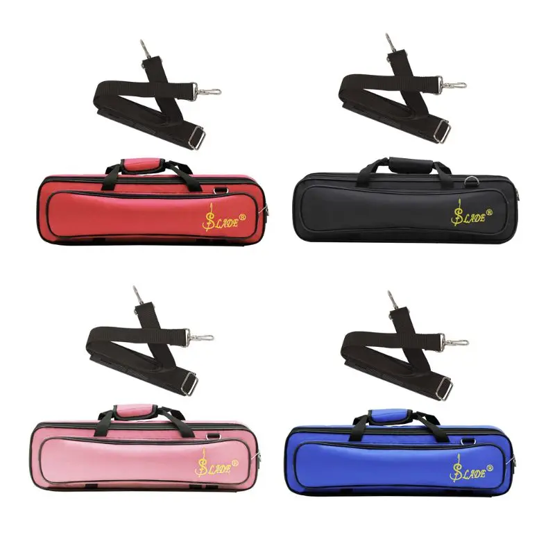 

Waterproof Oxford silver Flute bag case for Western concert padded bags Plastic & Resin 23*18*10cm