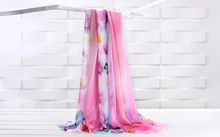 new pattern 100% long silk scarf women scarf shawl high-grade brand designer scarf chinese style Digital printing shawl-b158