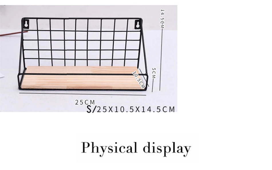 Деревянная железная настенная полка, настенный стеллаж для хранения, органайзер для кухни, спальни, домашний декор, детская комната, сделай сам, Настенный декор, держатель