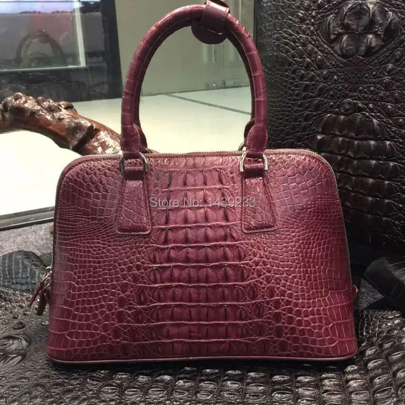Настоящая/Настоящая Крокодиловая Кожа, женская сумка-тоут, сумочка на молнии, роскошная женская сумка из крокодиловой кожи, акция