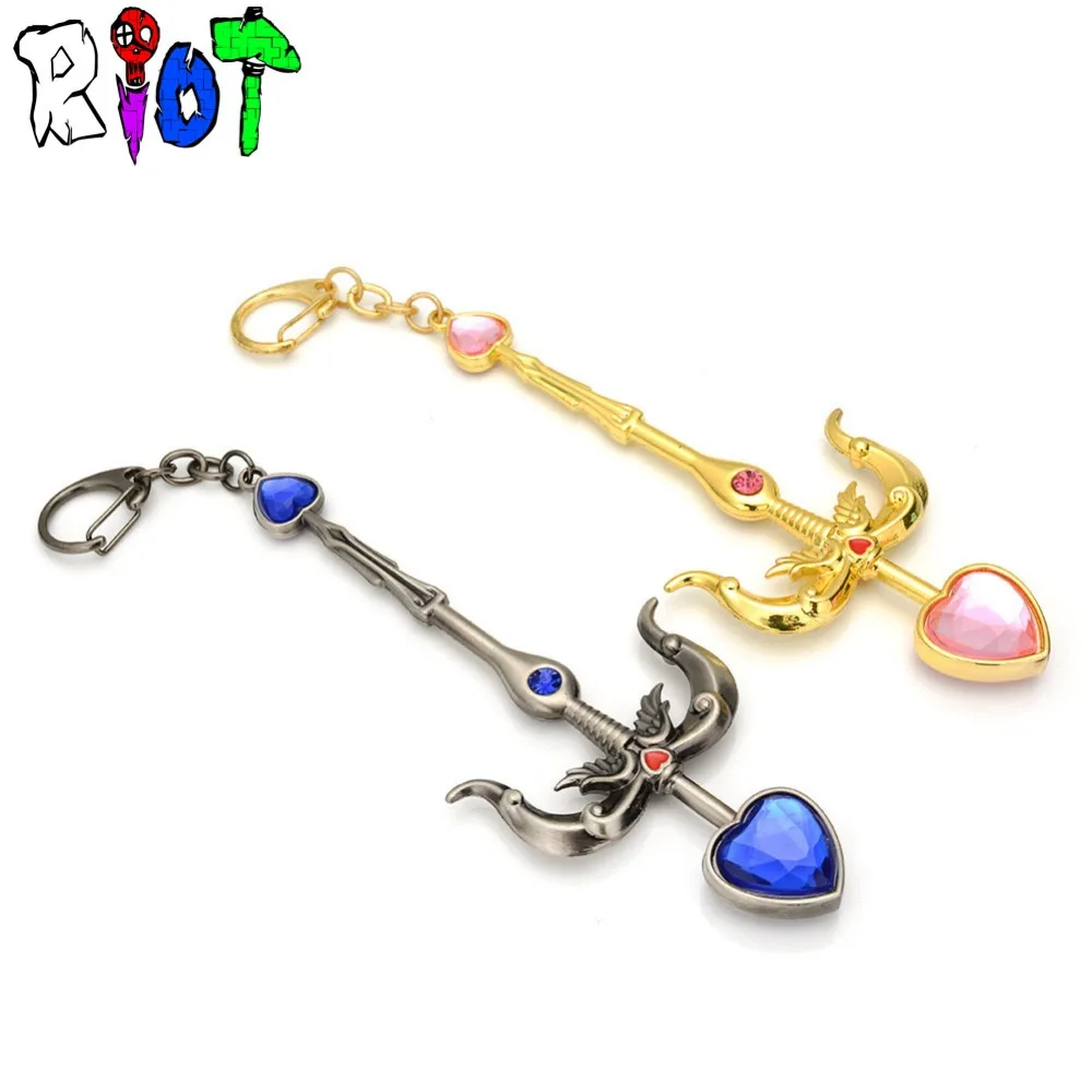 13 см Игра LOL Heartseeker Vayne брелок подарок на день Святого Валентина Розовый Голубой