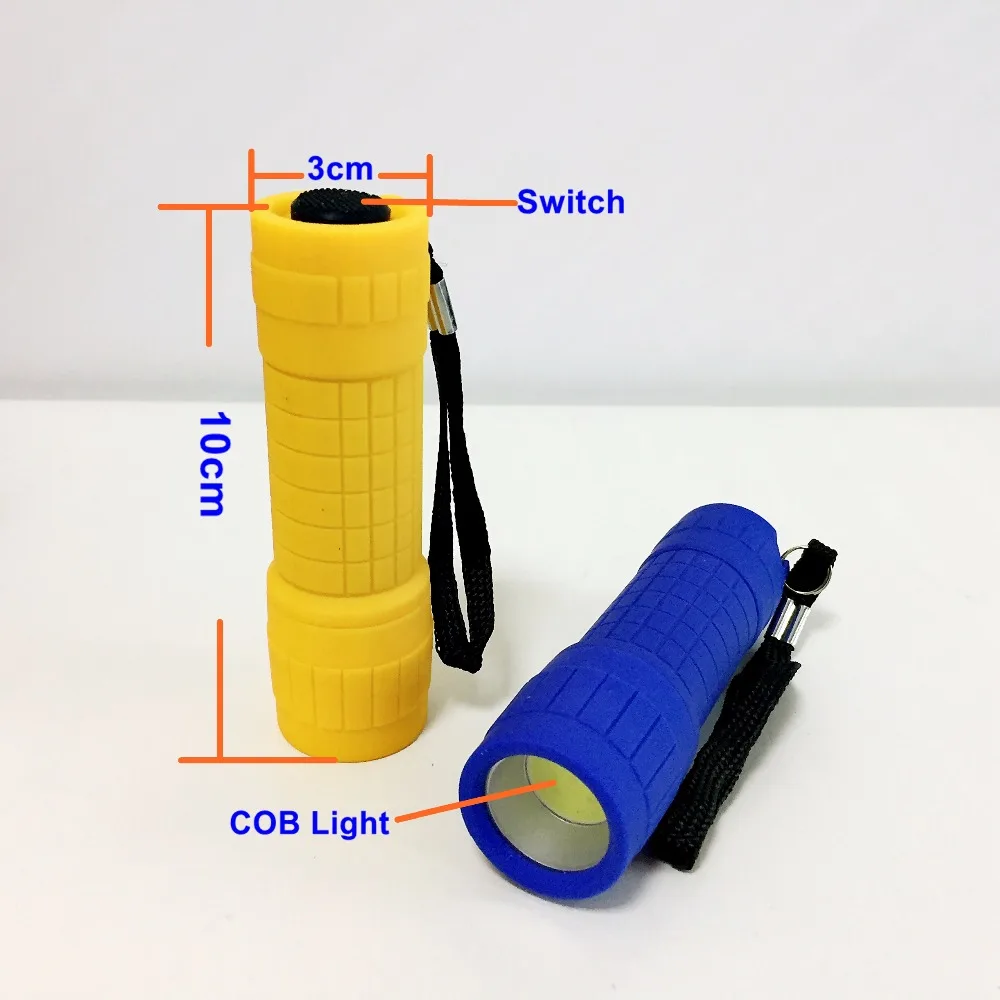 Мини-фонарь, детский подарок на Хэллоуин, рекламный светильник 5 Вт, COB светодиодный пластиковый сигнальный фонарик, портативный фонарь a