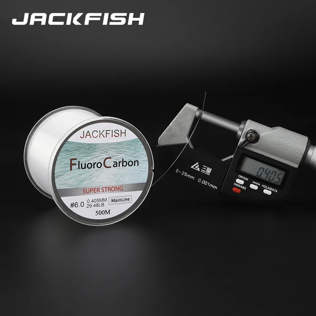 Perfect JACKFISH Fishing Line HOT SALE 500M Fluorocarbon Fishing Lines cb5feb1b7314637725a2e7: Clear