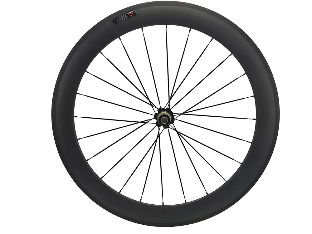 only rear carbon fiber road cycling bike wheel 60mm tubular bicycles wheelset 700c 3k glossy