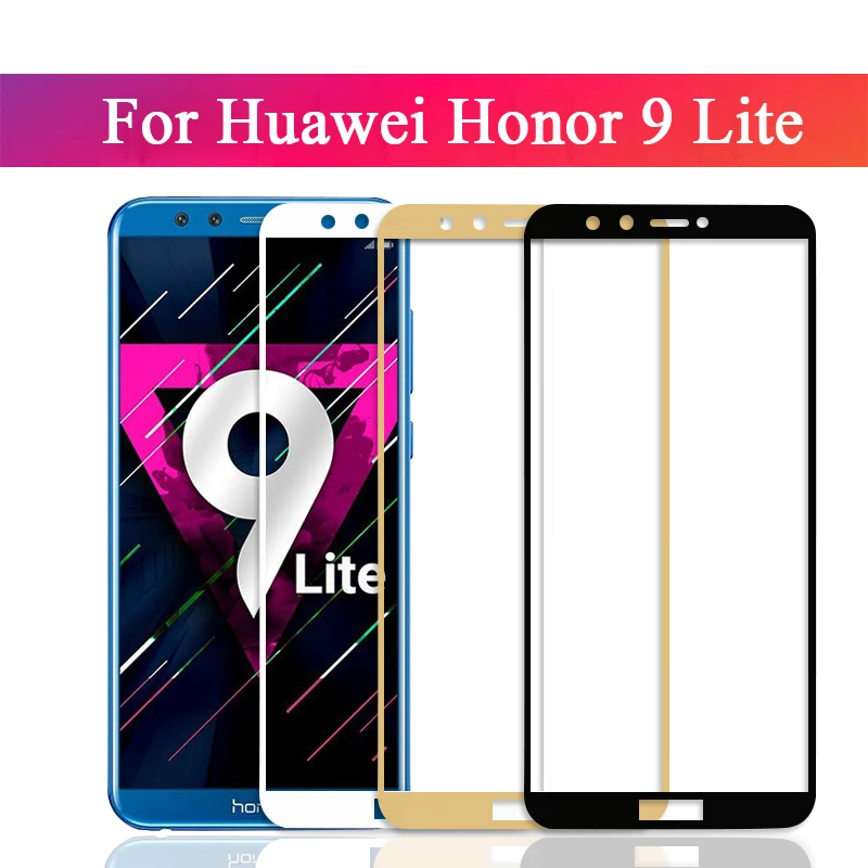 9h полное покрытие экрана закаленное для huawei honor 9 lite Защитная пленка для huawei honor 9 9 светильник защитная пленка на hono 9 9 lite