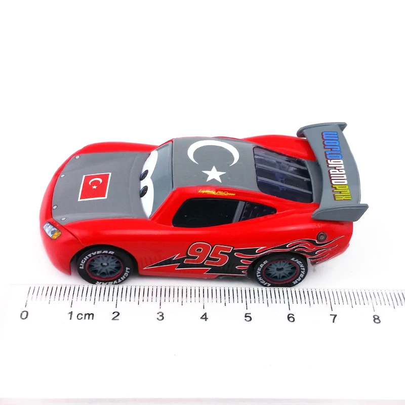 Disney Pixar Cars No.95 Lightning Mcqueen турецкая модель металлическая литая игрушка автомобиль