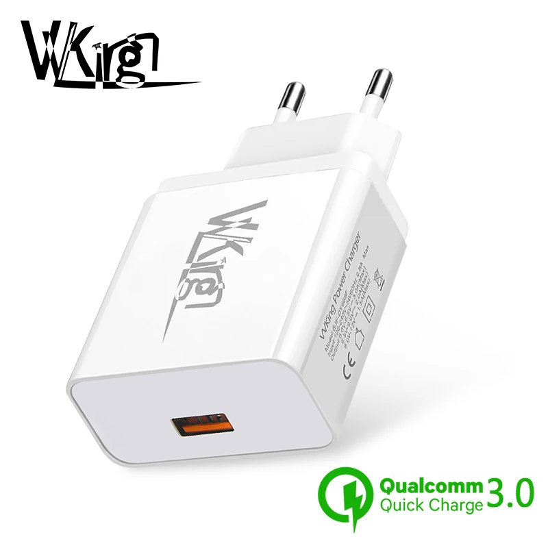 

VVKing Quick Charge 3.0 USB Charger Fast Charging EU/US Plug Adapter For iPhone Samsung Xiaomi Huawei Mobile Phone Wall Charger