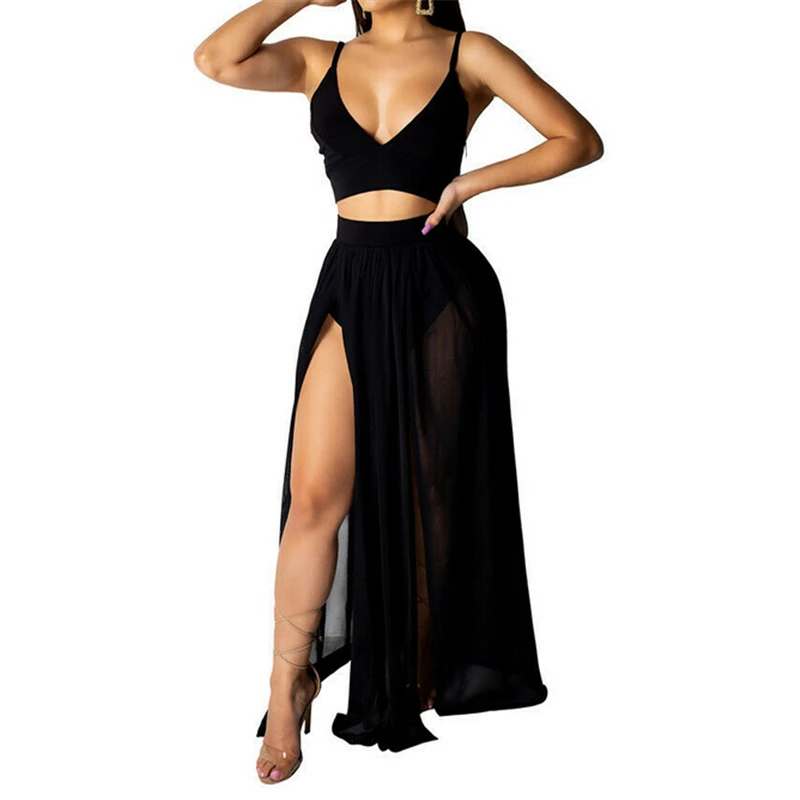 2 piece set maxi skirt