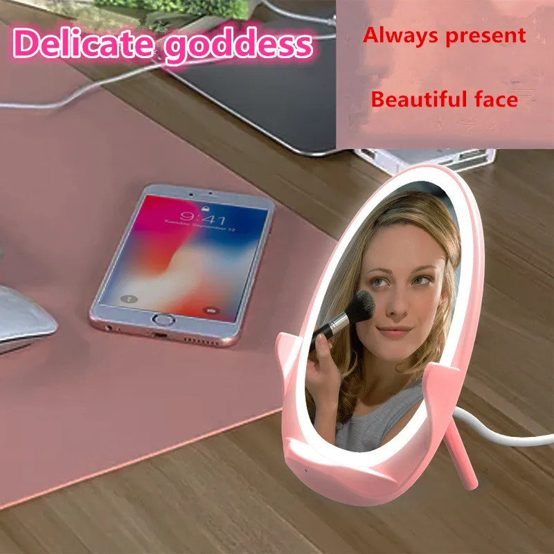 

HZFCEW Smart LED Night Light Table Lamp Makeup Light Mirror USB Power Supply 10W Mobile Phone Wireless Charging Can be Carried