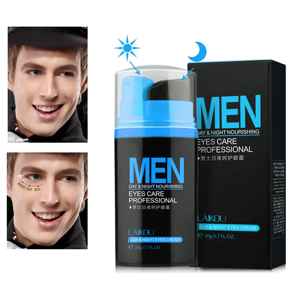Natural men's day and night moisturizing eye cream whitening