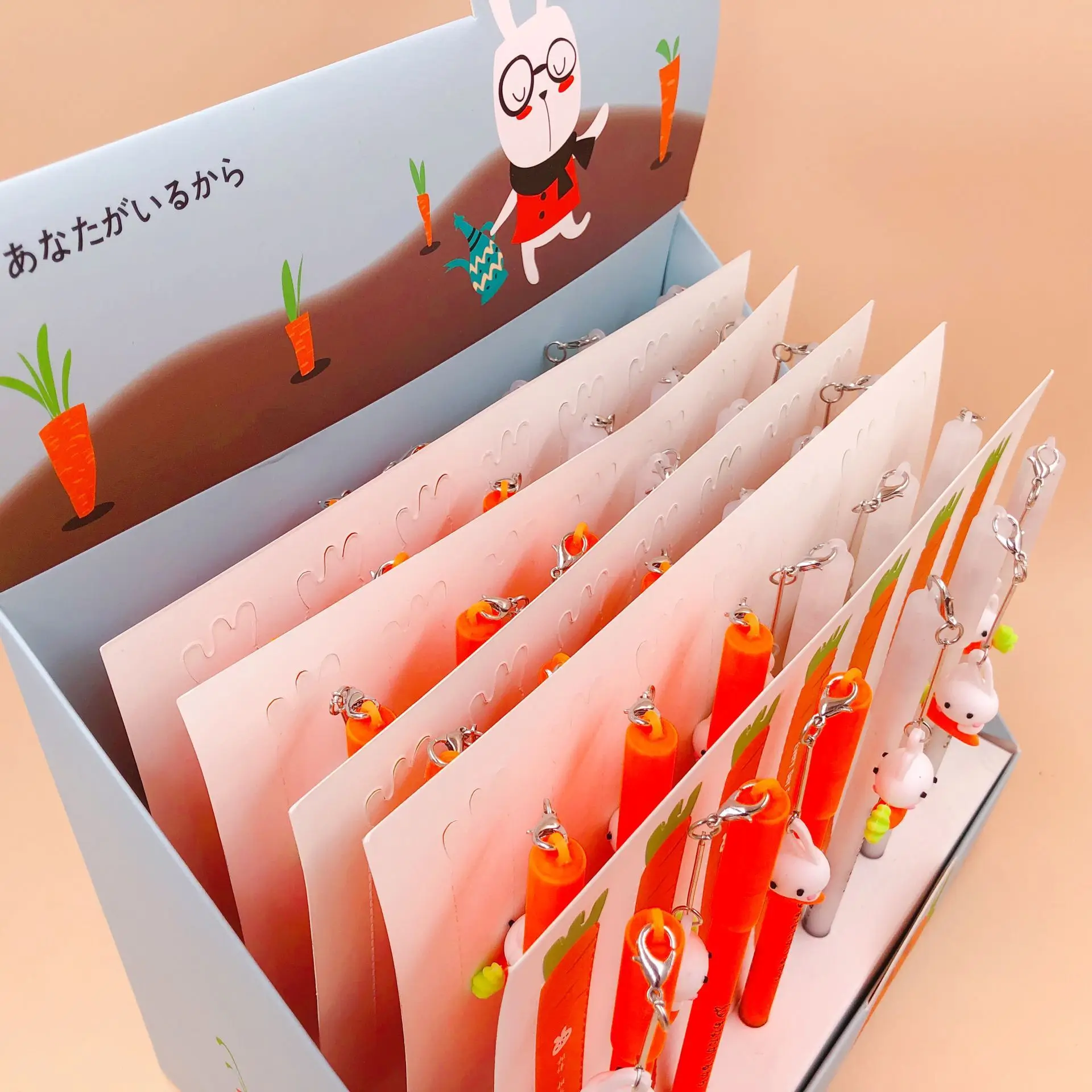36 шт. гелевые ручки редис кролик кулон черный kawaii подарок гелевые чернила ручки для письма милые канцелярские офисные школьные принадлежности