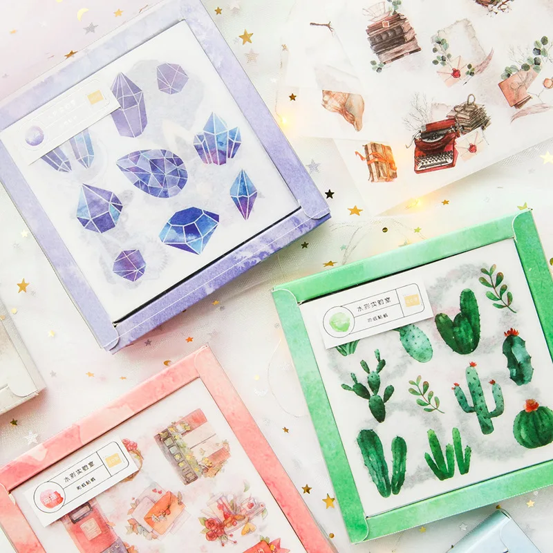 

20 Sheet/Pack Plant Lemon Decoration Stickers Diary Label Paper Stickers DIY DIY Decoration Diary Album Stationery Kids Gift