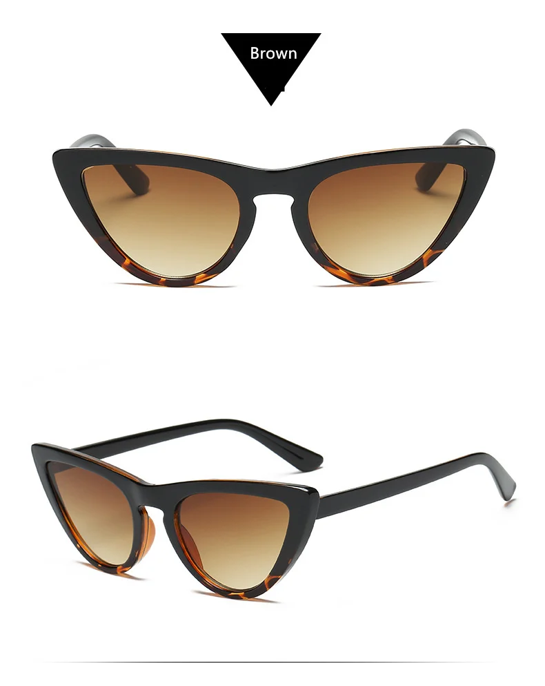 YOOSKE ретро сексуальные кошачий глаз солнцезащитные очки женские брендовые дизайнерские винтажные Кошачьи Глаза Солнцезащитные очки женские очки UV400